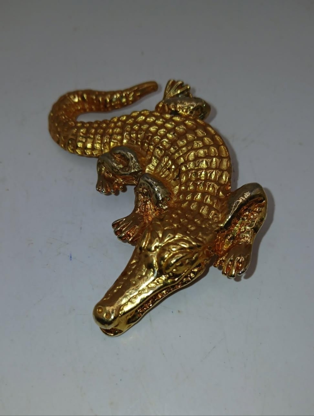 Alligator brooch